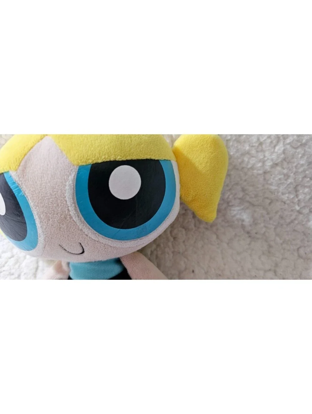 The Powerpuff Girls Bubbles Plush Stuffed Toy Big Eyes & Head 7.5